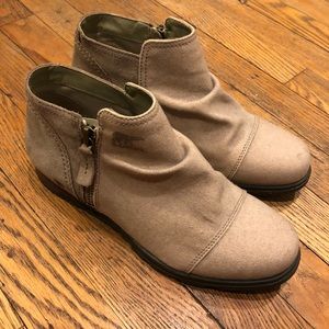Sorel Canvas & Suede Booties